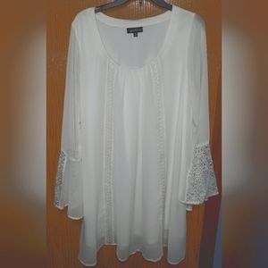 Gorgeous Sequin Hearts dress with lace details size XLarge XL. EUC